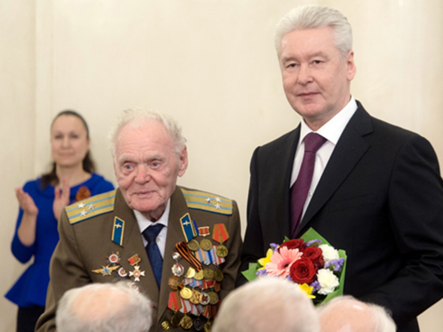 Собянин встретился с главой Московского комитета ветеранов войны