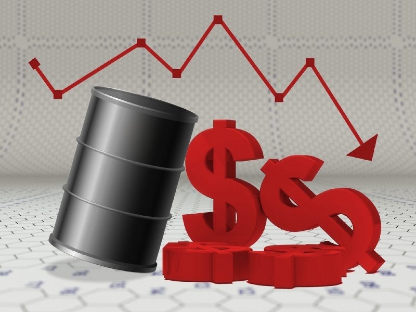 Цена нефти Brent опустилась ниже 43 долларов за баррель