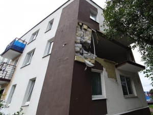 В Ленинградской области после взрыва газового баллона обрушился балкон